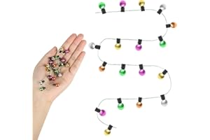 FINETOKNOW Wichtel Lichterkette Miniatur,Wichtel Zubehör Lichterkette Miniatur Wichtel lichterkette Weihnachten Puppenhaus Zubehör Miniatur Lichterkette