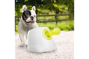 ALL FOR PAWS Hyperfetch Lanceur de Balles Automatique pour Chien– Machine à Lancer de balles Interactive avec 3 balles de Tennis (Lanceur de Balles Automatique en Petit Format)