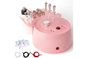 GHWMYD 3 en 1 Dispositivo Profesional de Dermoabrasión, barra mágica especial para salones de belleza personales, botellas de spray, tubos de vidrio al vacío y otros equipos profesionales para (Rosa)