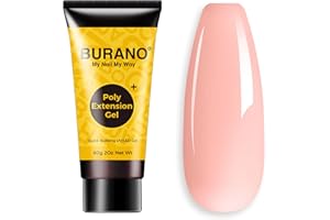 ‎BURANO BURANO Poly Nagel Gel Poly Nagelverlängerungsgel, 60ml Builder Gel Poly Verlängerungsgel Trendy Nagel Gel Builder für Nägel (Pink)
