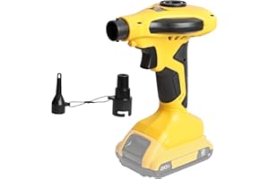 WITLIGHT Cordless Air Pump for Dewalt Battery 20V, Portable Electric Pump for inflatables Fill Inflate/Deflate with 2 Nozzles 1.0 PSI Airflow 480L/min for Air Bed,Camping,Pool,Toys(Tool ONLY, No Battery)