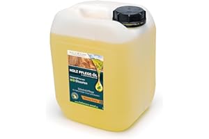 HeliaCARE Parquet Oil "Heavy Duty" - Organic Wood Oil for Parquet Care - Organic Laminate & Parquet Sealing - Odourless and Colourless Wood Care Oil - Premium Wood Oil Indoor and Outdoor for Wood Care