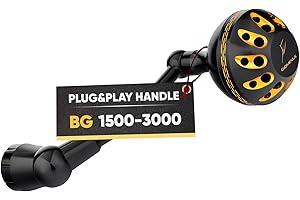 GOMEXUS Fishing Reel Power Handle Compatible for Daiwa BG 1500-8000 Spinning Reels,Reel Replacement Handle(Choose Option for Different Size)