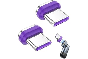 coalwop 240W USB C to USB C Magnetic Adapter 16-pin 180° Rotatable Support PD 240W 5A Fast Charging and Data Transfer for Phones 14 15 16 Pro Max,Galaxy S24 S23 A54 Laptop Tablet