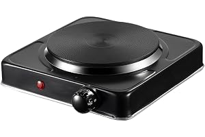 Merishopp Electric Countertop Single Burner for Indoor Outdoor Tea Party Offices | Kitchen Dining & Bar | Small Kitchen Appliances | Burners & Hot Plates