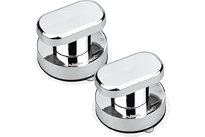 ALFFREUDE 2pcs Tirador Ventosa Puerta Cristal Mangos de Ventosa Tiradores de Ventosa Asa Del Cajón con Ventosa para Vidrio de Baño Armario Cajón Manija de La Puerta