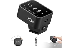 Godox X3-N Kabelloser Blitzauslöser OLED Touchscreen für Nikon Kamera 2.4GHz Kabelloser 1/8000S HSS TTL Tcm Funktion Eingebauter Akku Rechargeable Typ-c Remote Kamerablitz Abzug