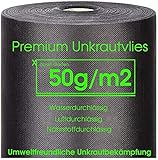 BELASTBAR & VIELSEITIG - Mehr als ein reiner Vlies gegen Unkraut! - Dieses Trennvlies wird dank seiner Wasserdurchlässigkeit auch als Drainagevlies, Mulchfolie, Wurzelvlies oder Hochbeet Folie eingesetzt. | Durch mehrfaches Legen kann eine besonders hohe Lebensdauer erreicht werden!