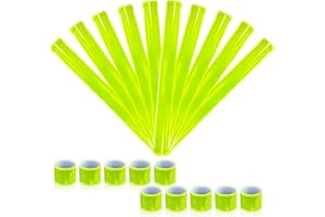 Awroutdoor Riflettenti a Scatto, Catarifrangenti per Bambini, Nastro di Sicurezza Riflettente per Zaini, Chiavi, passeggini, Escursioni, Jogging e Ciclisti