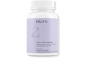 MARS BY GHC Mars Nitric Oxide Capsules – with L-Arginine, L-Citrulline & Adaptogenic Blend | Supports Energy, Circulation & Muscle Recovery | 60 Capsules