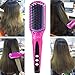 ACEVIVI Digital Anti Static Ceramic Hair Straightener Heating Detangling Hair Brush Paddle Brush For Faster Straightening Styling(Pink)