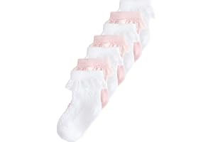 NEXT Nyfödda flickor 7-pack spetssockor till baby