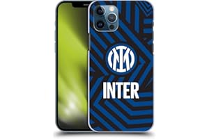 Head Case Designs Licenza Ufficiale Inter Milan Astratto 1 Modelli Custodia Cover Dura per Parte Posteriore Compatibile con Apple iPhone 12 / iPhone 12 PRO