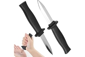 HEMLOSK Disappearance Dagger Knife, 2 Pieces Fake Knife, Retractable Fake Knife, Trick Knife, Magic Knife, Joke Knife, Theatre Knife, Disappearance Dagger Knife, for Children, Adults, Party Gifts