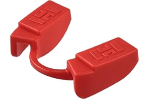 GELFORT Paradenti Powerlifting per tutti gli sport di allenamento della forza, bocchino fitness con design sottile, perfetto equipaggiamento protettivo in palestra (1 confezione rossa)