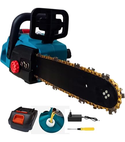 Motosega A Batteria 21V 6000mAh - Lama 12 Pollici, 800W, Con Valigetta E Accessori