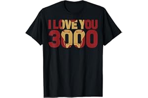 Marvel Avengers Endgame Iron Man I Love You 3000 Text Fill Maglietta