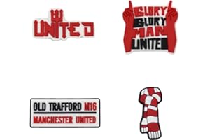 AQUACLR Shoe Charms for Croc Charms, Football Clog Sandal Accessories Kids Shoe Accessory Suitable for Boys, Girls, Adults Birthday Present, Hobbyist Collection, Party Souvenirs