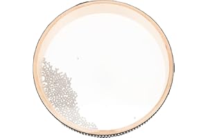 CSAFYRT Drum océan, 8 pouces en bois sons le tambour avec des coquilles de bois dur pour le soulagement du stress, des instruments de musique pour le yoga, la pleine conscience, le son