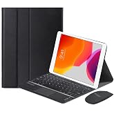 Microcase iPad 7.Nesil 10.2 inch 2019 ile Uyumlu Bluetooth Touchpad Klavye + Bluetooth Mouse + Standlı Kılıf - BKK7
