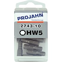 Projahn 1/4 Zoll Kugelkopf-Bits 10er Pack – Länge 25 Mm, 6 Mm Sechskant, Für Innensechskant-Schrauben