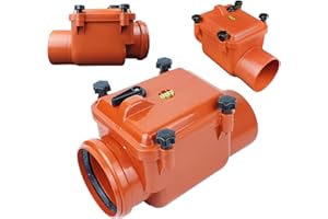 Clapet Anti-Retour DN 125 mm Clapet Anti Refoulement Clapet Avec Verrouillable Soupape en pVC à scellement