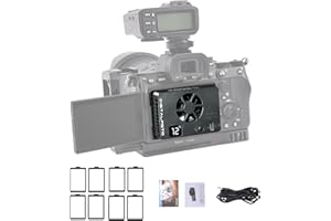 DFCINE Ventola di raffreddamento per fotocamera, sistema di raffreddamento esterno a semiconduttore integrato con monitoraggio automatico della temperatura, compatibile con Sony A7M4/ZV-E10/A7C2/ZV1/FX3 Fuji