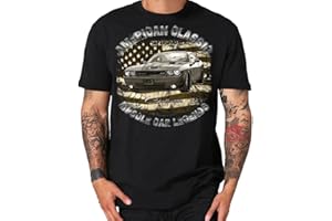 SHIRTMATIC Challenger V8 US Car T-shirt classique moderne pour voiture muscle compatible Dodge