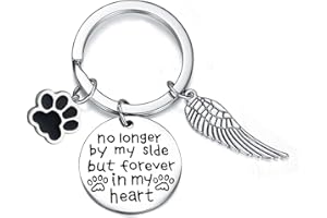 WAECEIP Dog Keyring Dog Memorial Gifts Sympathy Gift Memorial Gift Cat Gifts Dog Gifts for Women Men Gifts for Dog Cat Loss of Dog Gifts Pet Memorial Keyring Sympathy Keychain