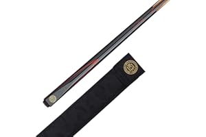 BCE 2 Piece North American Ash Snooker/Pool Cue- 145cm- 9.5mm tip with soft case