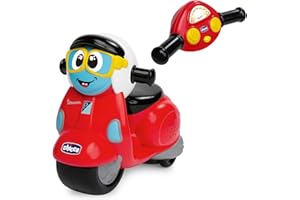 Chicco Vespa Primavera Radiocomandata, Moto Telecomandata con Manubrio Radiocomando Intuitivo, Clacson e Suono del Motore - Regalo Bambino e Bambina 2 Anni in Su, Giochi per Bambini 2 Anni - 6 Anni