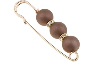 AMAGOGO Großer Brosche Sicherheitsnadel Anstecknadel mit Perle Kunststoff Brosche Nadel