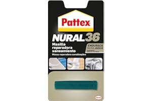 Pattex Nural 36, masilla reparadora saneamiento, sin disolventes, blanco, 48gr (14010135)