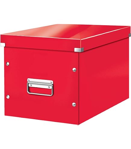 Boîte Rangement CD Leitz Click & Store - Noir, 60410095 - Jusqu'à 30 Boîtes Standard, 35.2 Cm