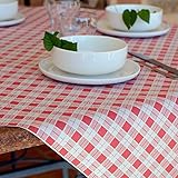 Longitud: 100 metros Chiner - Rollo Mantel Papel 1 x 100 metros Cuadros (Rojo)