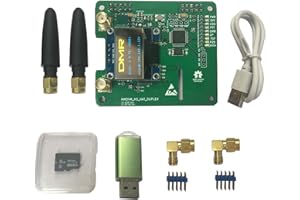 dikkod Upgraded Duplex mmdvm Hotspot Board Hat Two Timeslots Two Colors OLED Low BER 0 Offset Tf Card Pi-Star Software Written Antenna, verde