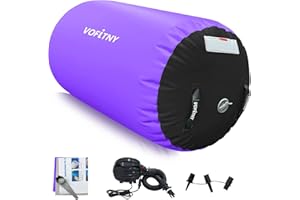 VOFiTNY Gymnastics Tumbling Equipment Air Barrel Inflatable Octagon Tumbler Roller Back-bend Trainer Chearleeding Mat With Pump