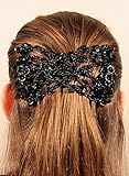 Mebella Women Magic Beads Hair Clips Stretchy EZ double comb Different hair styles - Black