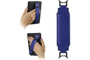 HoYiXi Universal Soft Hand Strap para 6-7 Pulgadas eReader Compatible con Kindle/Kobo/Pocketbook/Tolino/Sony/Paperwhite/Nook, para 6", 6.8", 7" eReader con Soporte de Banda de Mano.Azul