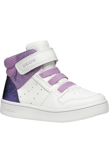 Baskets Geox J Loftus Girl - Couleur Lilas/Turquoise, Taille 27 EU - Chaussures Confortables Respirantes Pour Fille
