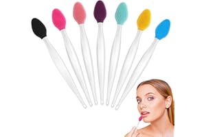 Hpmjz 5 Stück Silikon Peeling Lippenpinsel, Silikon Lippenbürste Doppelseite Nase Saubere Bürste Weicher Lippenpinsel, Mitesser Bürsten für Glatteres und Volleres Lippen Aussehen für Männer und Frauen