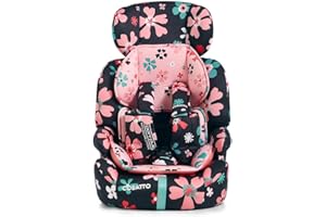 Cosatto Zoomi Car Seat - Group 1 2 3, 9-36 kg, 9 Months-12 Years, Side Impact Protection, Forward Facing (Paper Petals)