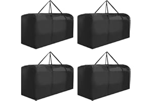 Fililogor Borse Portaoggetti Grandi 4 PCS 100L, Borse per Trasloco Oxford Impermeabili con Cerniere Borse Portaoggetti Sotto il Letto con Maniglia per Biancheria da Letto, Piumini, Coperte, Vestiti