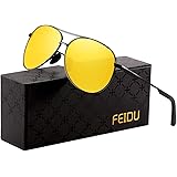 Sonnenbrille Herren Polarisierte Sonnenbrille Damen - Metallrahmen Polarisiert sonnenBrille Herren Fahren Unisex UV400 FD9002