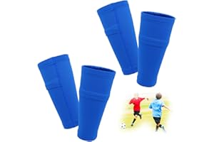 FIBOGOUP 2 Paires Manchons pour Protege Tibia Foot Enfants Adultes,Protège-Tibia Chaussettes de Football, Protège-Jambes Fixe,élastique Respirant