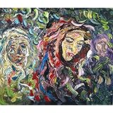 Ölgemälde auf Leinwand, moderne abstrakte Kunst, ursprünglich signiert, modernes Design, Malerei, moderne Gemälde Öl auf Leinwand, Malerei, einzigartig, abstrakt, handgemalt - -70x80 Attesa cm-