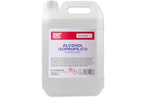 Hostelpak - Alcohol Isopropílico 94% | Isopropanol | Limpieza Profunda Industrial y Doméstica | Solvente Puro y Versátil | Ideal para Diversas Superficies, 5L
