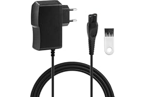 OHLING 15V Cargador Cable Máquina Afeitadora Eléctrica para Philips, HQ8505 Cargador Adaptador de Corriente para Series 3000 5000 7000 9000 Recortadora de Barba S3233 S3333 OneBlade Pro QP6520 QP6530 MG BT