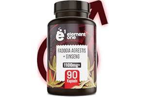 ‎E1 ELEMENT ONE Fadogia Agrestis Kapseln mit Ginseng - 90 Caps - Fadogia Agrestis Extrakt - 1100mg je Tagesdosis 10:1 Extrakt - Komplex für Männer - Ginseng Kapseln
