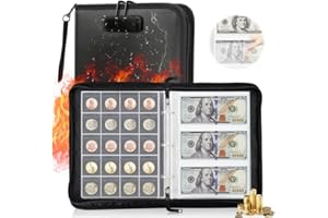 YIBEBE Album Monedas 2 Euros: 480 Bolsillos Monedas Coleccion - Bolsillos para álbumes de Monedas - para Coleccionar Monedas y Monedas de Recuerdo (WP&FR-A)